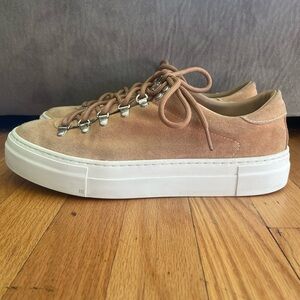 Diemme Marostica Low Sneakers Sand Suede Rope D-ring Laced Made In Italy EU 42.5